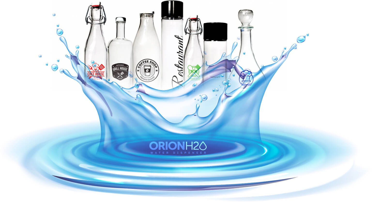Bottiglie personalizzate per ristoranti, bar e hotel
